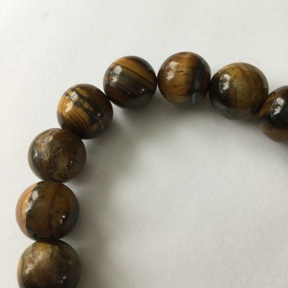 Handmade Premium Tiger’s Eye Beaded Stretch Bracelet, 8mm, Fits 6.5–7" Wrist - Picture 7 of 9
